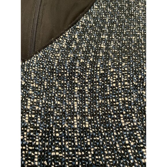 Banana Republic Wool Blend Fit and Flare Tweed Dress Size 14 - Picture 4 of 6